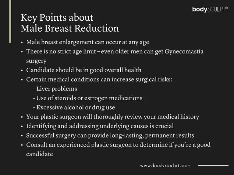 Key Points about Male Breast Reduction 